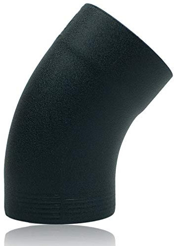 Prefa - Regenrohrbogen 100 mm 40 Grad in Aluminium P10 ähnlich RAL 7016 (anthrazit), konischer Ablaufbogen mit Einsteckfase, Alu Fallrohrbogen beschichtet