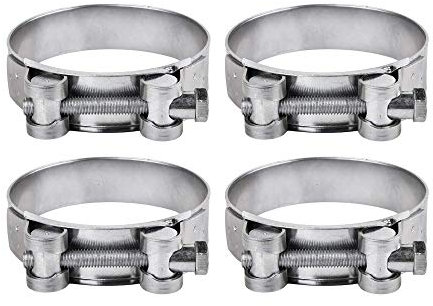 Pack de 4 abrazaderas de tubo de 74-79 mm fuertes reforzadas para tubos (4)