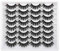 JIMIRE Lot de 16 paires de faux cils volumineux naturels 3D imitation vison