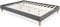 Homestyle4u 1982, Polsterbett 160x200 grau Futonbett Bett Doppelbett Bettgestell mit Lattenrost