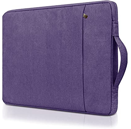 RAINYEAR Funda para Portátil de 15 Pulgadas Compatible con MacBook Pro de 15,4 Pulgadas, Surface 3/4, Nueva Funda Protectora Táctil XPS 15 con Bolsillo Frontal, Morado