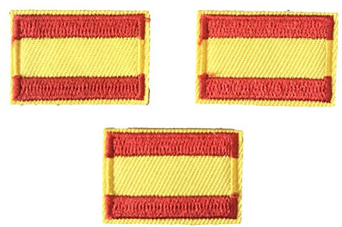 Parche Bordado Bandera España sin Escudo 3.2cm Para Planchar o Coser