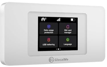 GlocalMGlocalMe 4G LTE Mobiler WLAN Routere 4G LTE Mobiler WLAN Router (U3X-White-1)