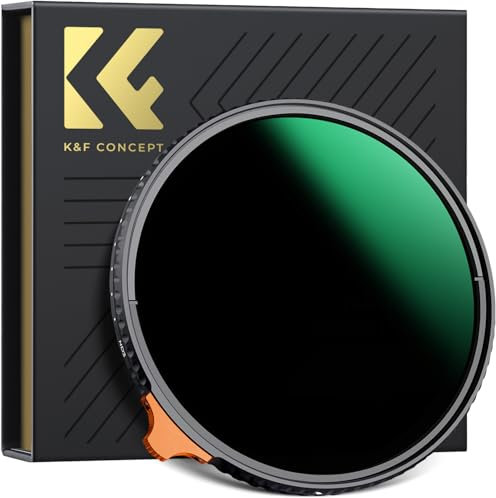 K&F Concept Nano X-Serie Variabler ND Filter ND3-ND1000 Graufilter 67mm(1.5-10 Blendenstufen)