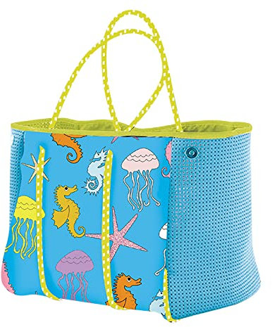 Grand Sac d'impression de Plage Sac fourre-Tout surdimensionné léger pour Dames pour Le Sac de Yoga de Piscine de de Plage pour Course Pied