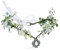 MOSTORY Waldfeen-Blumenkrone – Blumen-Elfen-Kopfbedeckung für Frauen, Renaissance-Accessoires, Cosplay, Halloween, Weihnachten