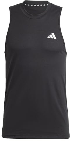 adidas Men's Train Essentials Feelready Training Sleeveless Tee, Black/White, S
