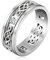 Triquetra Trinity Knoten Ring Hexen Knoten Irischer Keltischer Knoten Claddagh-Ring Edelstahl Nordischer Wikinger Ring Band Schmuck für Männer, Frauen, 8, Edelstahl, Kein edelstein