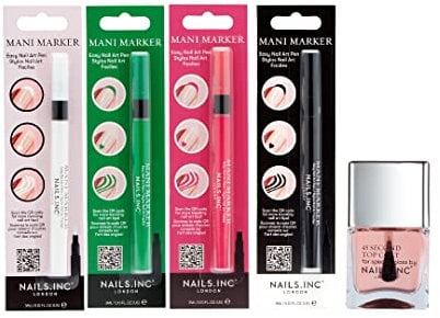 Nails.INC Easy Nail Art 5-Piece Nail Pen Set (Worth Value £35)