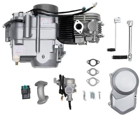 125CC 4Takt Motor Dirt Bike Pitbike Cross Kompatibel mit HONDA CRF50 XR70 Z50,4-Gang