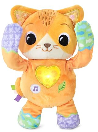 VTech - Fripon, Cache-Cache Chaton, Peluche Bébé Coucou-Caché, Chat Interactif, Jouet d'Éveil Musical et Sensoriel, Cadeau Bébé Dès 10 Mois - Contenu en Français