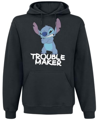 Lilo & Stitch Stitch - Trouble Maker Männer Kapuzenpullover schwarz XXL