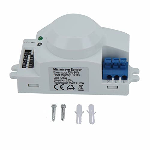 Interrupteur De Lumière à Micro-Ondes, Capteur De Micro-Ondes Radar à 360 Degrés, Détecteur De Mouvement, Interrupteur De Lumière Intelligent(220V-240V SK-600)