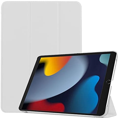 Cover for iPad 10.2 Case iPad 9th Generation 2021/ iPad 8th Generation 2020/ iPad 7th Generation 2019 Case, Slim Hard Back Smart Cover (White)
