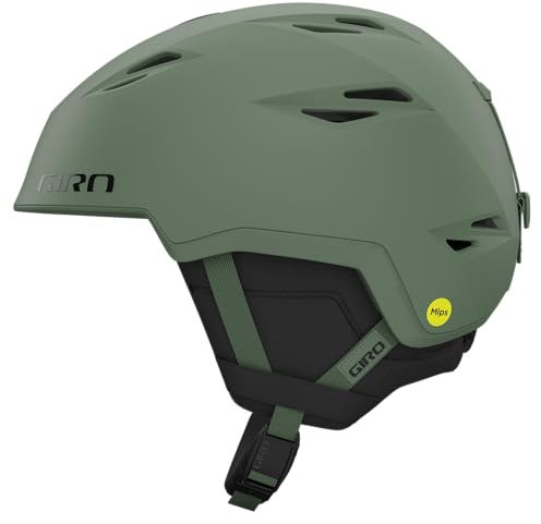 Giro Grid Sphärischer Schneehelm, Heckengrün, Größe S (52–55,5 cm)