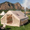 Sport Tent 4-6 Persons Inflatable Tent with Stove Jack Hole and Pump,4 Season 3000mm Waterproof Windproof Large Air Tent Pop-Up Tents,Easy Set up