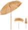 DREAMADE Parasol de Paille Inclinable, Parapluie de Plage Pliable 200cm pour Bloquer le Soleil, Parasol de Jardin Extérieur pour Plage, Jardin, Terrasse