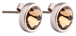 QOSS Ohrringe BO SWAROVSKI rund ocker