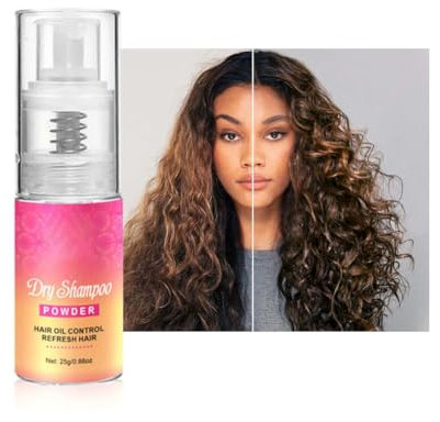 Dry Shampoo Powder, Gentle and Safe Formula Hair Dry Shampoo, Hair Oil Control, Refresh Hair, Easy to Use, No Washing Dry Shampoo Powder for Women Girls 25g/0.88oz (1 Bottle)
