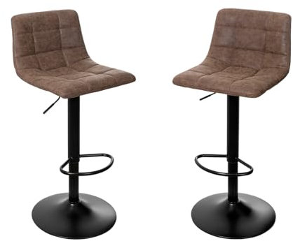 San Marco Vintage Design Hocker Braun (2)