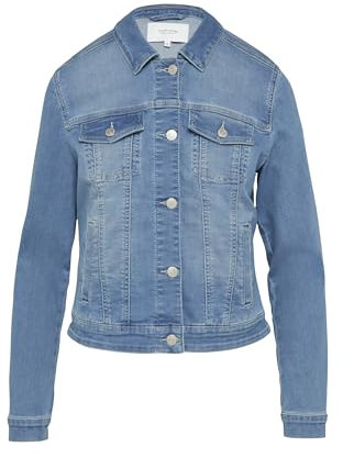 Comma Elastische Jeansjacke mit Eingrifftaschen