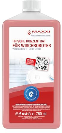 Maxxi Clean | 750ml Bodenreiniger mit Frische-Duft | geeignet für alle Wischroboter | Universal Reiniger Konzentrat | Wischflüssigkeit für Boden, Parkett, Fliesen | Saugwischer-Reinigungsmittel