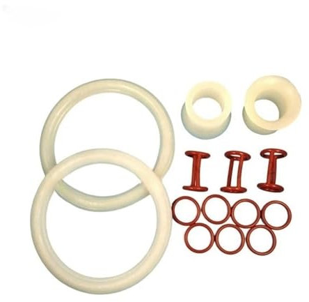 Spare Part Ice Cream Silicone Seal Ring and Tube Components, Compatible with ZM-168, Soft Serve Ice Cream Maker Fittings ﻿