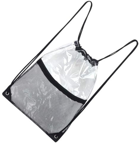 BESPORTBLE Kulturtasche aus PVC Faltbar und Tragbar mit Kordelzug Großes Fassungsvermögen für Strand und Fitness