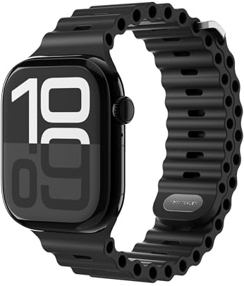 VONMÄHLEN Wave Band 2 - Wasserfestes Apple Watch Armband aus recyceltem Silikon - Sportliches Design - Sichere Passform