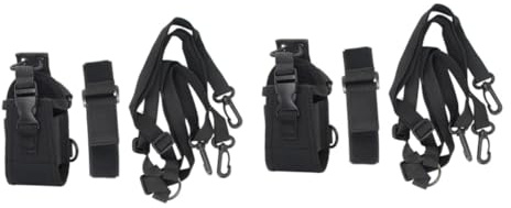 SHINEOFI 2 Sätze Radio Tragetasche mit Arm und Rückengurt Outdoor Schutz für Funkgeräte Verstellbare Nylonriemen für Camping Angeln Wandern und Sicherheitseinsätze
