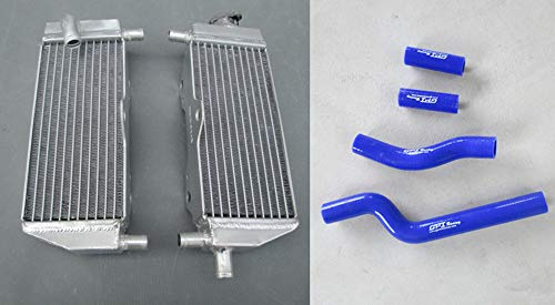 BIVEPEFB Radiateur en aluminium + tuyau en silicone pour YZ250 YZ 250 1996 1997 1998 1999 2000 2001