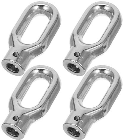 DECOMELODY 4 Stück Zubehör Für Aufhängeringe Für Markisen Befestigungshaken Markisenstütze Haken Aus Aluminiumlegierung Markisengetriebe Manuell Markisen Ersatzteile Shop Silver