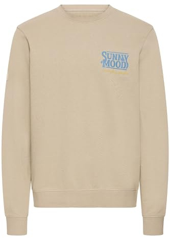 Blend BHSun Herren Sweatshirt Pullover Sweater 100% Baumwolle Regular Fit, Farbe: Winter TWIG (900005038), Größe: S