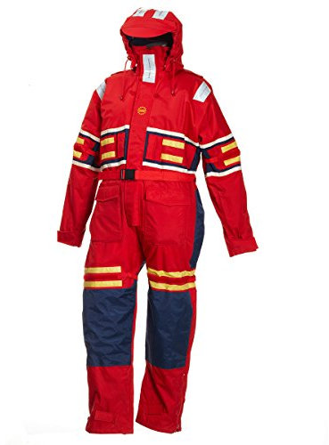 BMS America Floatation Overall, Rot/Marine, Größe 2XL
