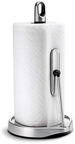simplehuman, Hoch Spannarm Küchenrollenhalter, gebürsteter Stahl, 5 Jahre Garantie
