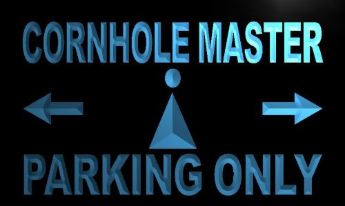 ADVPRO m247-b Cornhole Master Parking Only Neon Light Sign Barlicht Neonlicht Lichtwerbung
