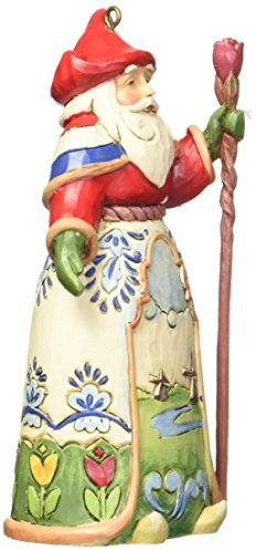 Jim Shore Heartwood Creek Dekofigur Weihnachtsmann aus Kunstharz, zum Aufhängen, 11,4 cm