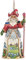 Jim Shore Heartwood Creek Dekofigur Weihnachtsmann aus Kunstharz, zum Aufhängen, 11,4 cm