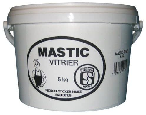 MIEUXA MASTIC VITRIER STICKER BEIGE 5KG