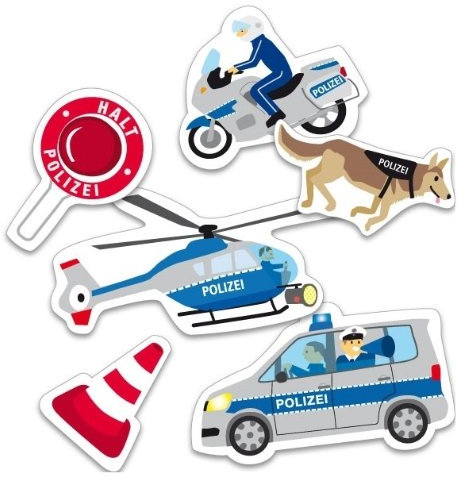 XXL Konfetti Polizei 24-tlg.
