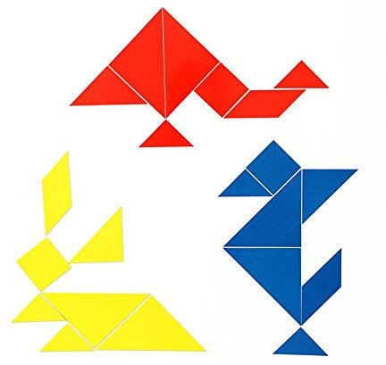 Betzold - Magnetisches Tangram - Raumvorstellung Geometrie Lernspiel Mathematik