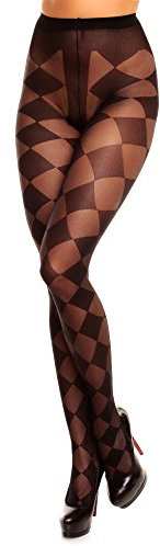 GLAMORY Collant Diamond 20 Noir 3XL