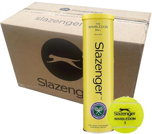 Slazenger Wimbledon Tennisbälle – 6 Dutzend – 18 x 4 Ball Dosen