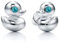 butterfly Mädchen Silberohrringe Sterling-Silber 925 Türkis Ente Eco-Verpackung Kommunion Geschenk