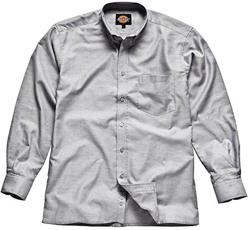 Dickies SH64200 SV 16 Size 40 Oxford Long Sleeved Shirt - Silver Grey