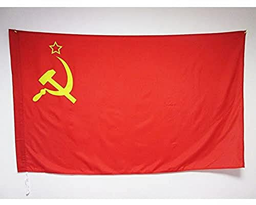 AZ FLAG Bandiera URSS 150x90cm - Bandiera Rossa Comunista - Russia 90 x 150 cm Foro per Asta