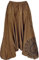 GURU SHOP Haremshose Pluderhose, Pumphose mit Mandala, Aladinhose aus Baumwolle - Mustard, Damen