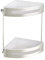 WENKO Eckregal 2 Etagen Premium Plus - Eckablage, Eckwandablage, Edelstahl rostfrei, 28.5 x 31 x 21 cm, Glänzend
