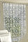 DecoKing 300x250 cm Gardine weiß Ecru Blumenmuster Blumen transparent Fensterdekoration Jaquard Schlaufenschal White