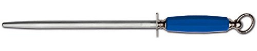 SANELLI AMBROGIO Supra Acciaino cromizzato Redondo, Grano Fino, 30 cm, Acero Inoxidable, Gris